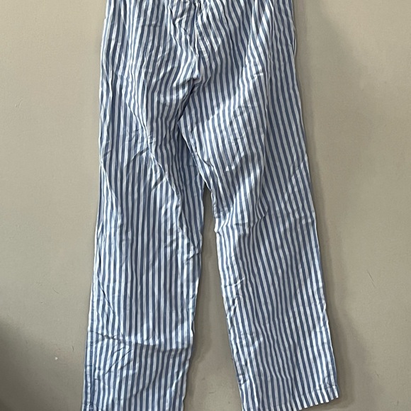 Women's Gap Blue & White Stripe Poplin Pajama Pants, Size XS - Picture 3 of 7